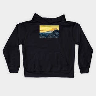 Near Sunset Over the Flatiron Mountains Kids Hoodie